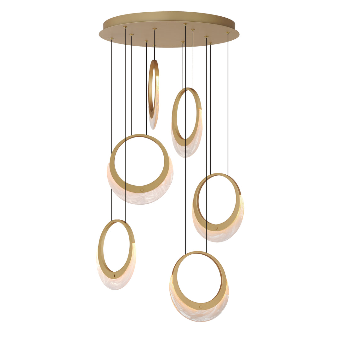 Lyra - LED Pendant in Gold by ET2 Lighting