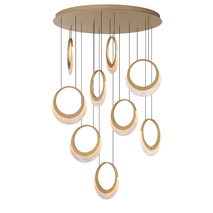 Lyra - LED Pendant in Gold by ET2 Lighting