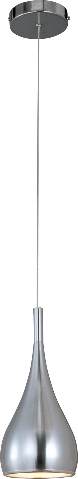 Teardrop - 1-Light Pendant in Satin Nickel by ET2 Lighting