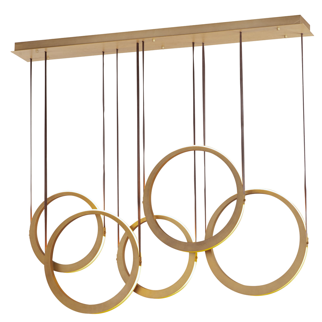 Tether - Multiple Light LED Linear Pendant, 59", by ET2 Lighting