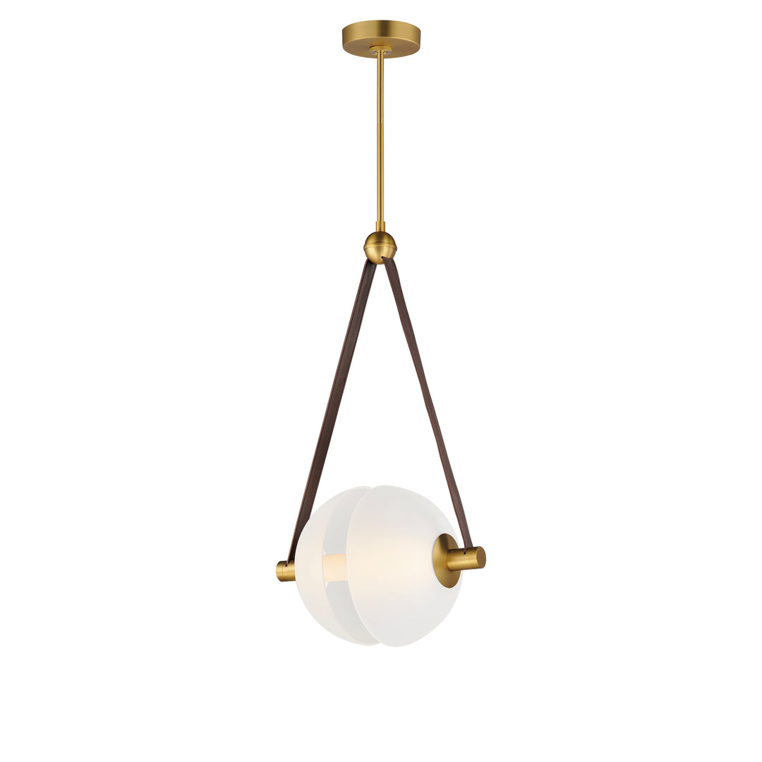 Dispatch - LED Pendant in Natural Aged Brass by ET2 Lighting