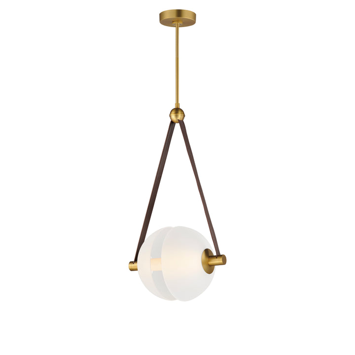 Dispatch - LED Pendant in Natural Aged Brass by ET2 Lighting