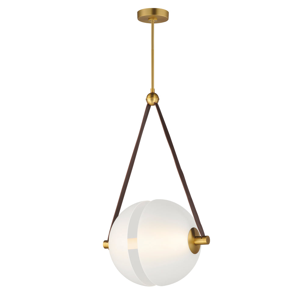 Dispatch - LED Pendant in Natural Aged Brass by ET2 Lighting