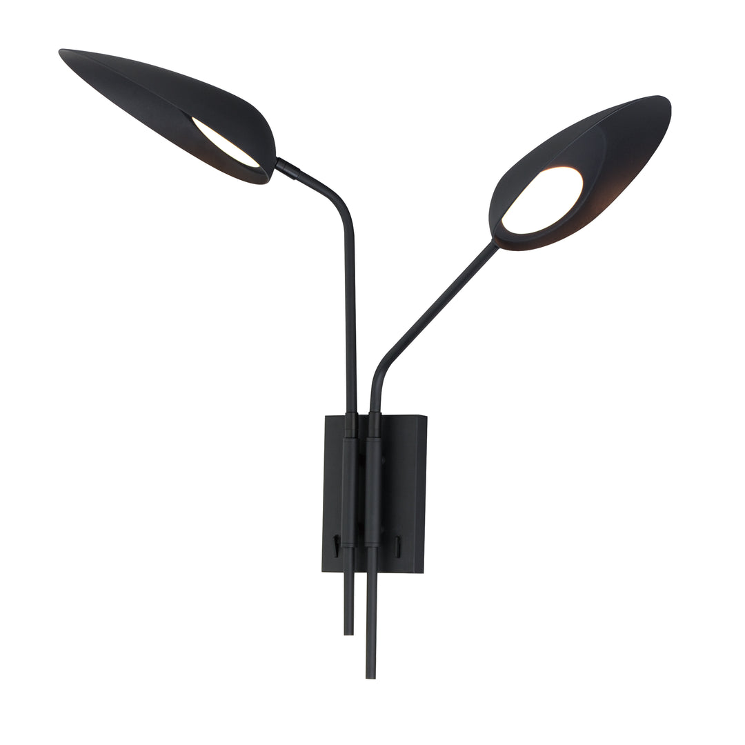 Marsh - 2-Light LED Wall Sconce in Black by ET2 Lighting