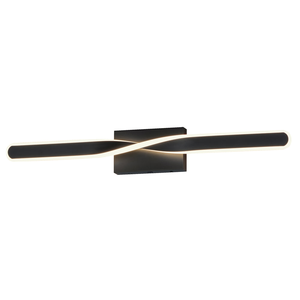 Pirouette - LED Bath Vanity 5CCT in Black by ET2 Lighting