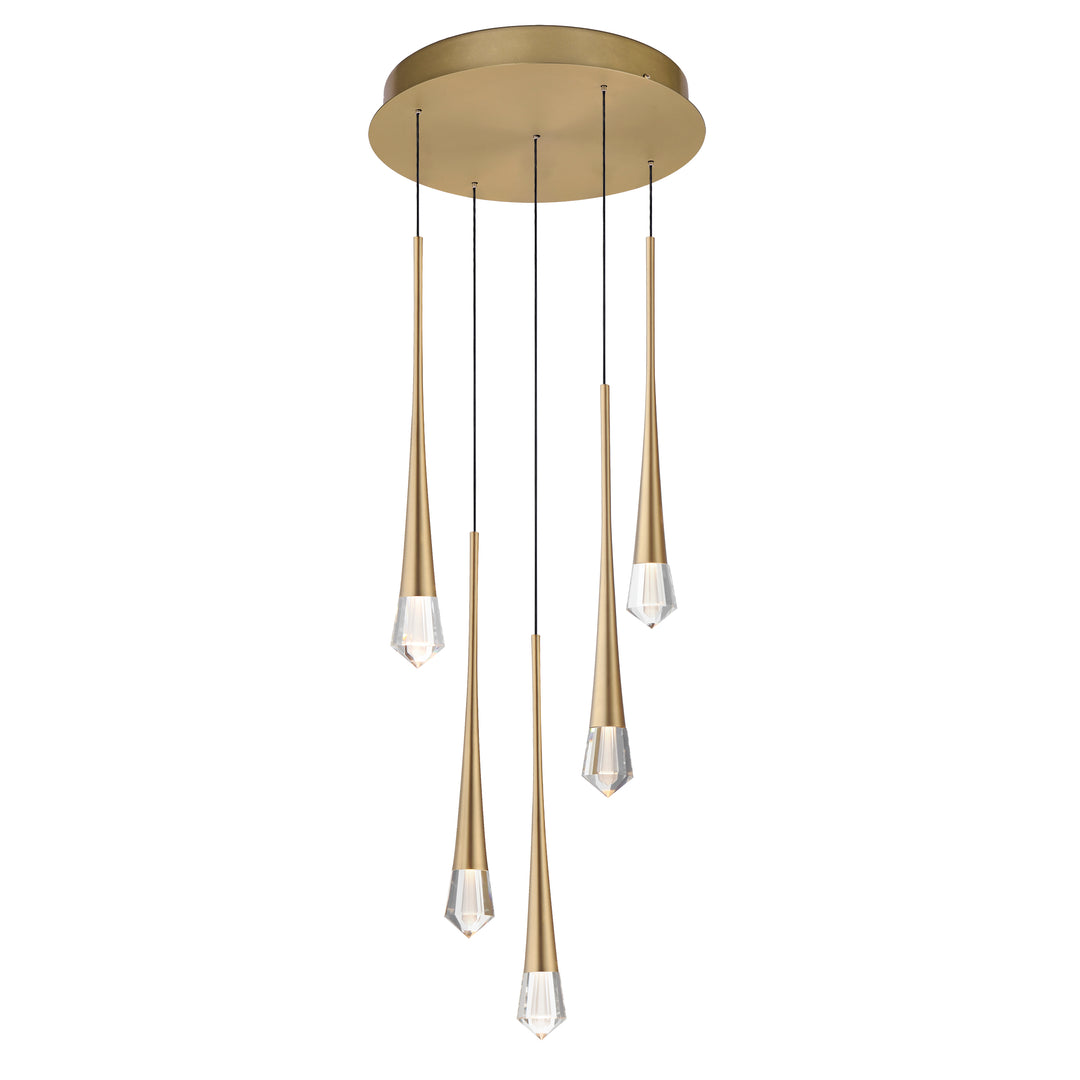 Pierce - LED Pendant in Gold by ET2 Lighting