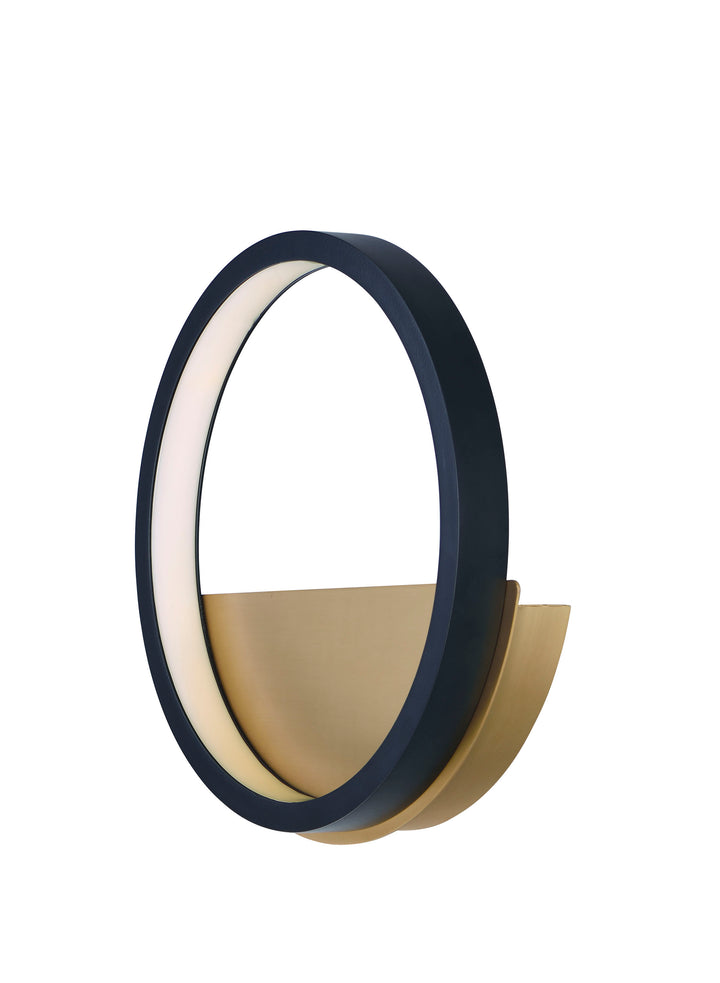 Hoopla - LED Wall Sconce in Black / Gold by ET2 Lighting