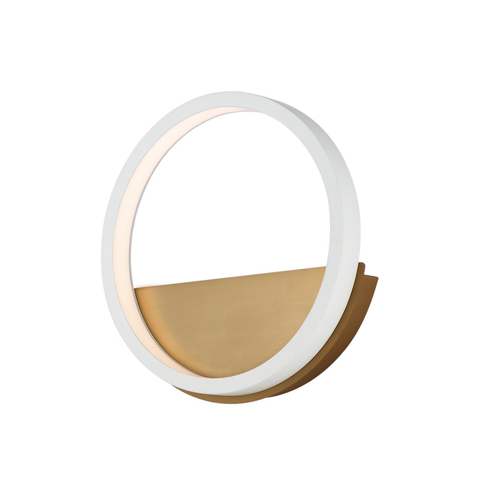 Hoopla - LED Wall Sconce in White / Gold by ET2 Lighting