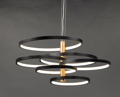 Hoopla - 6 Light LED Chandelier