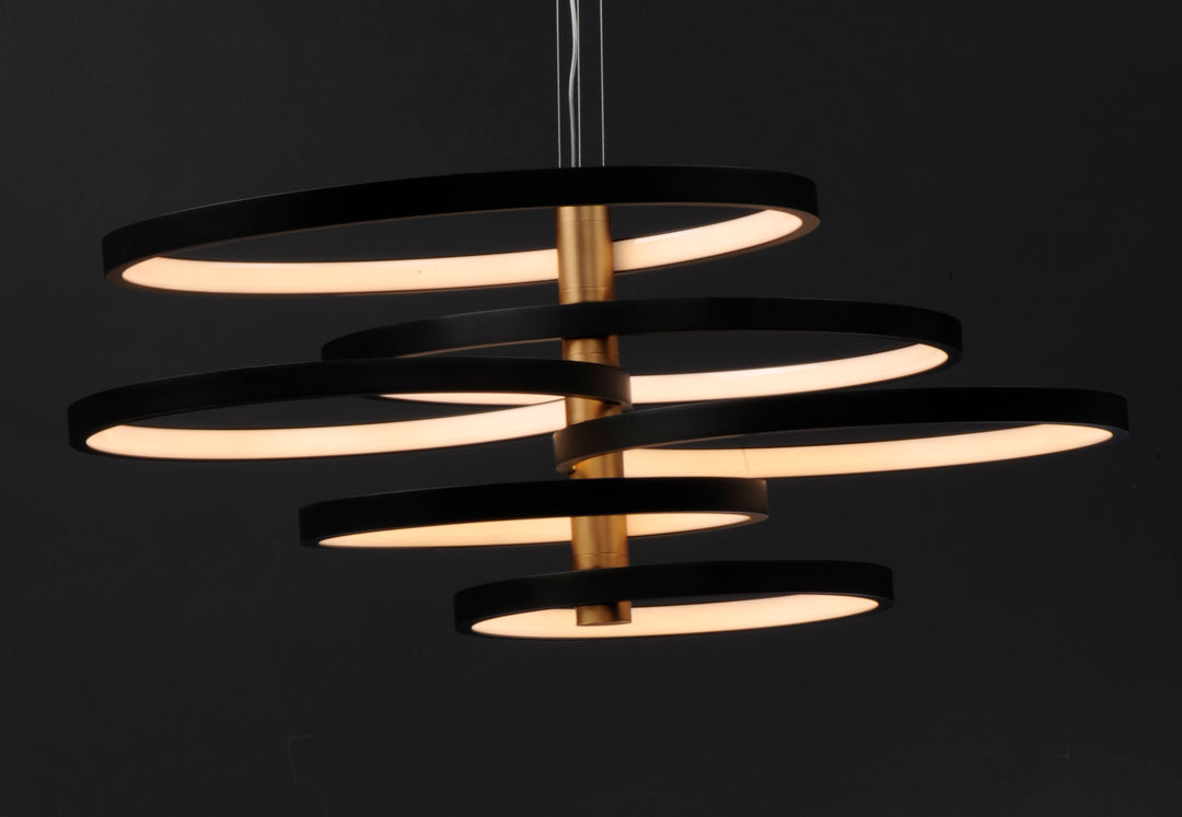Hoopla - 6 Light LED Chandelier