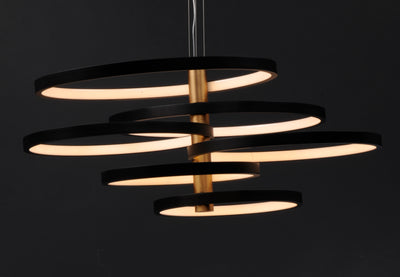 Hoopla - 6 Light LED Chandelier