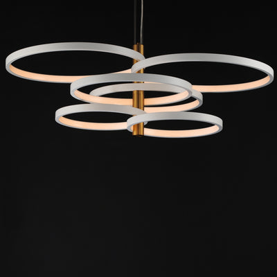 Hoopla - 6 Light LED Chandelier