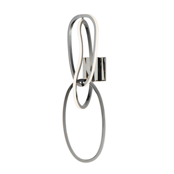 Unity - 3-Light LED Wall Sconce in Black Chrome by ET2 Lighting