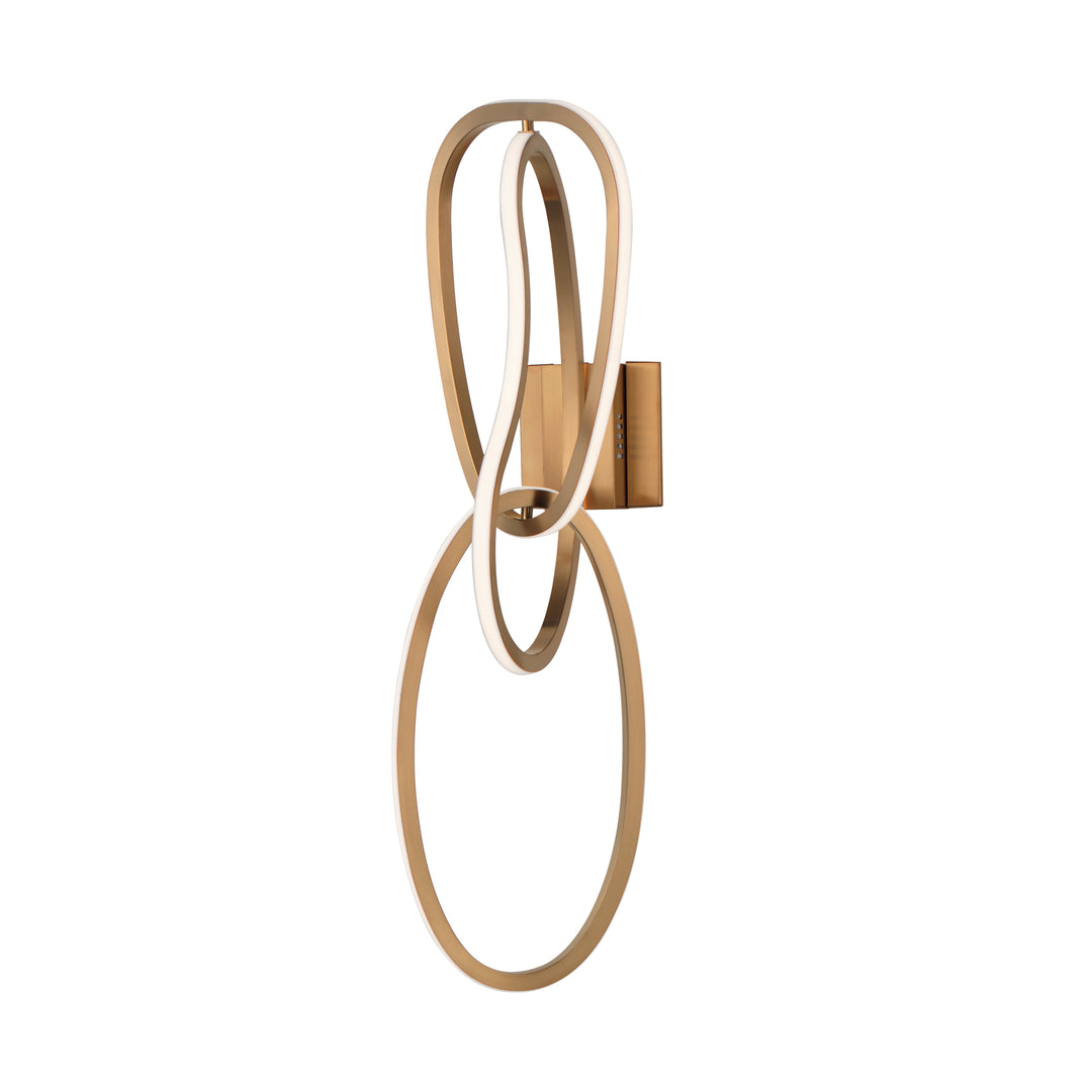 Unity - 3-Light LED Wall Sconce in Brushed Champagne by ET2 Lighting
