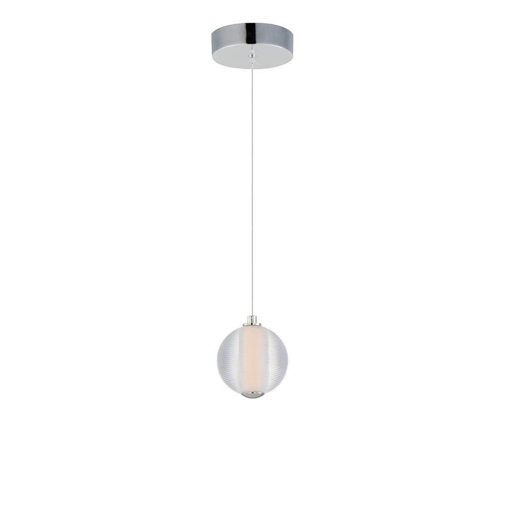Rhythm - LED Pendant in Polished Chrome by ET2 Lighting