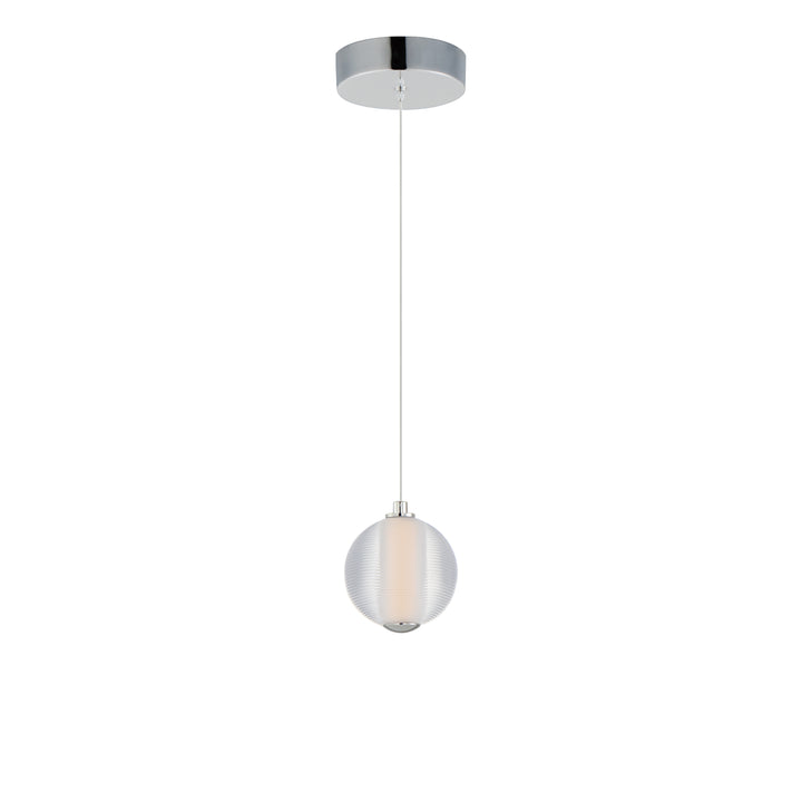 Rhythm - LED Pendant in Polished Chrome by ET2 Lighting