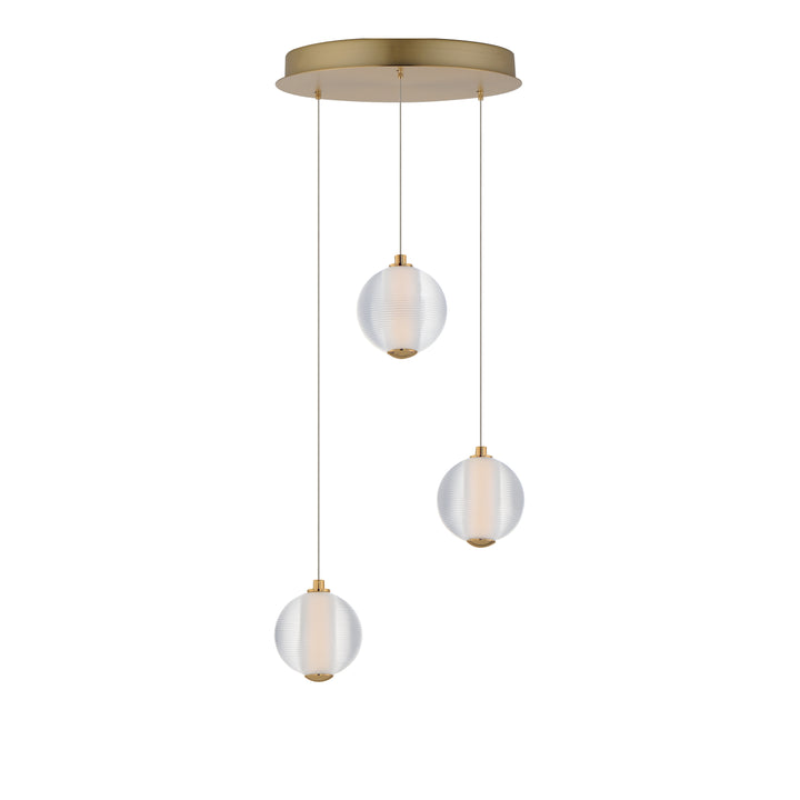 Rhythm - LED Pendant in Gold by ET2 Lighting