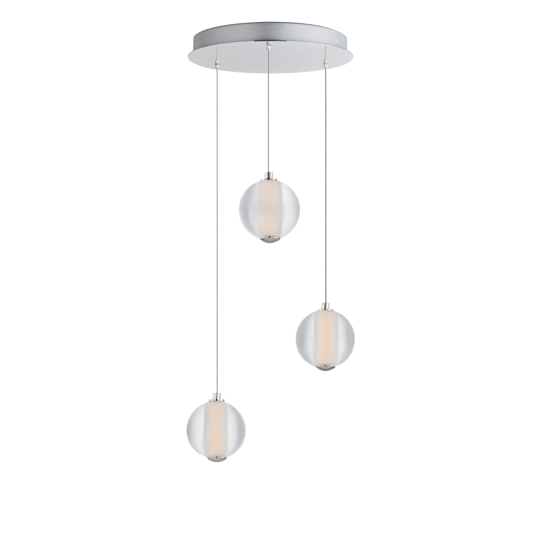 Rhythm - LED Pendant in Polished Chrome by ET2 Lighting