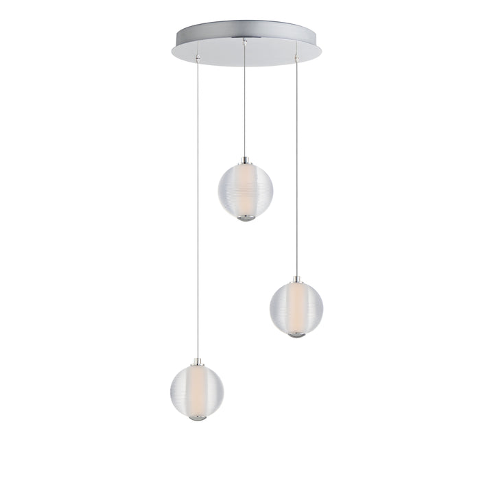 Rhythm - LED Pendant in Polished Chrome by ET2 Lighting
