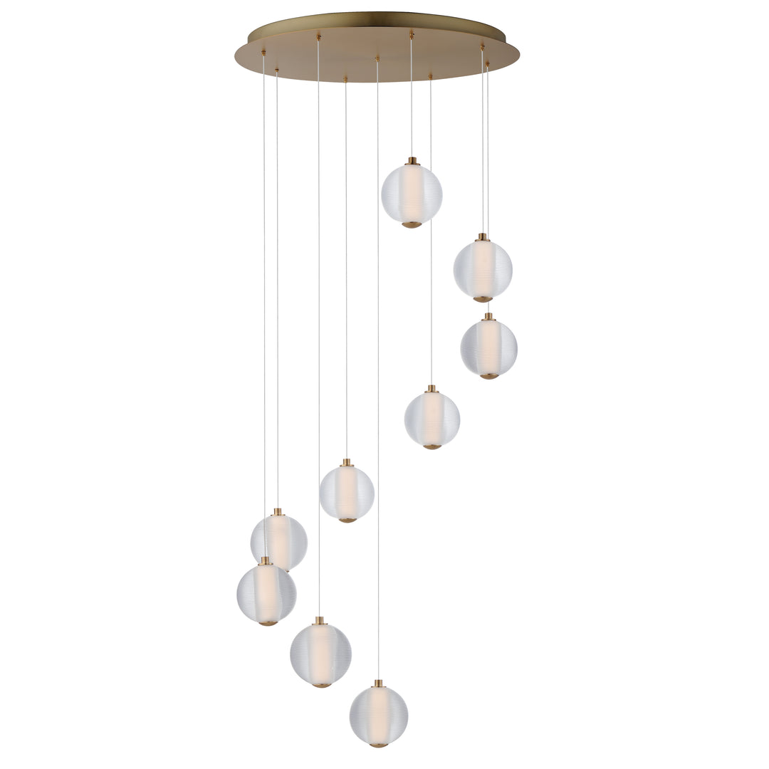 Rhythm - LED Pendant in Gold by ET2 Lighting