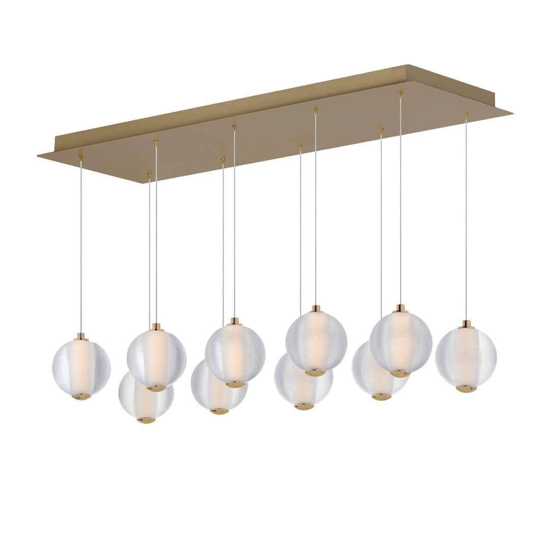 Rhythm - LED Pendant in Gold by ET2 Lighting