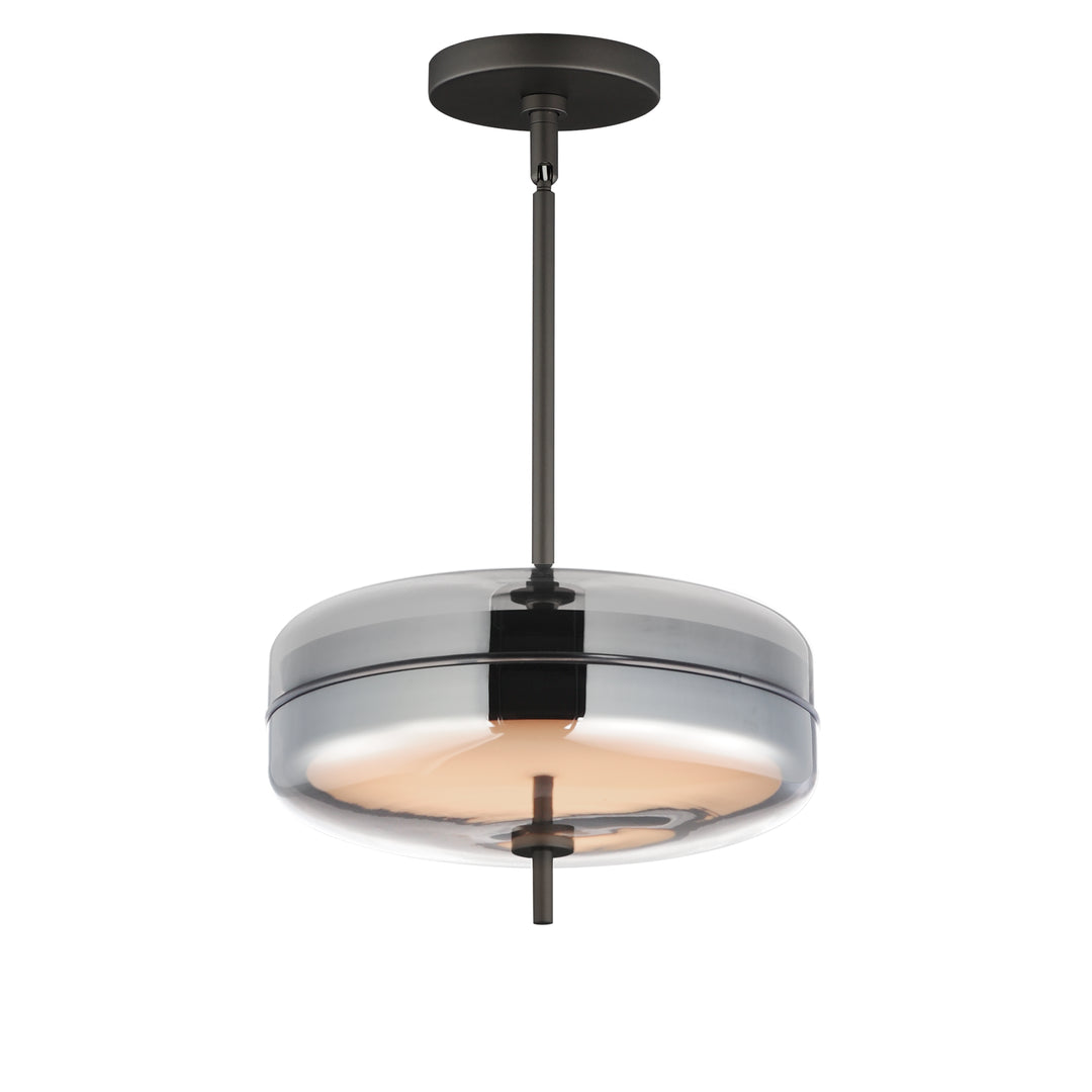 Voto - 2-Light LED Pendant in Gunmetal by ET2 Lighting