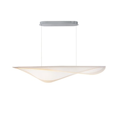 LED Steel Frame with Manta Acrylic Diffuser Linear Chandelier