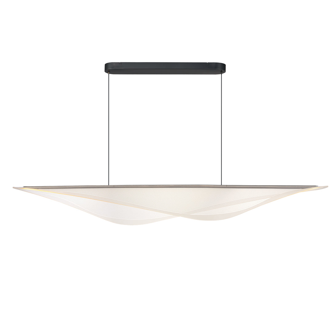 Manta - LED Linear Chandelier in Black by ET2 Lighting