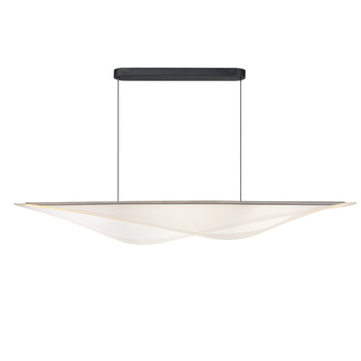 LED Steel Frame with Manta Acrylic Diffuser Linear Chandelier