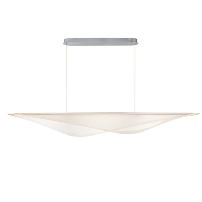 LED Steel Frame with Manta Acrylic Diffuser Linear Chandelier