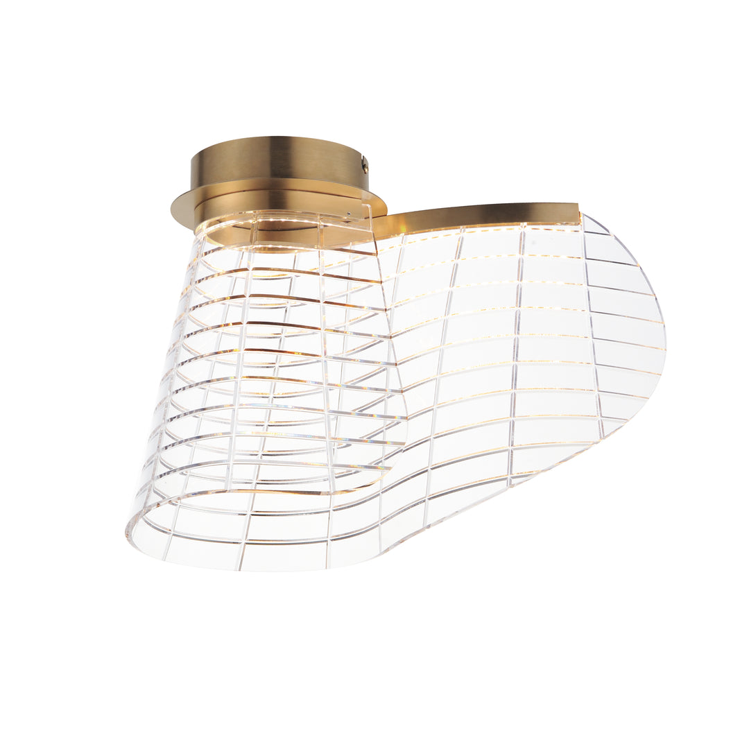 Tartan - LED Flush Mount in Brushed Champagne by ET2 Lighting