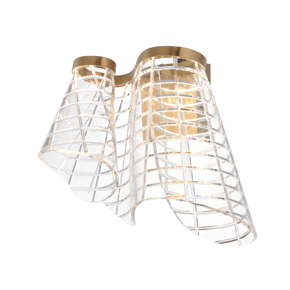 Tartan - LED Wall Sconce in Brushed Champagne by ET2 Lighting