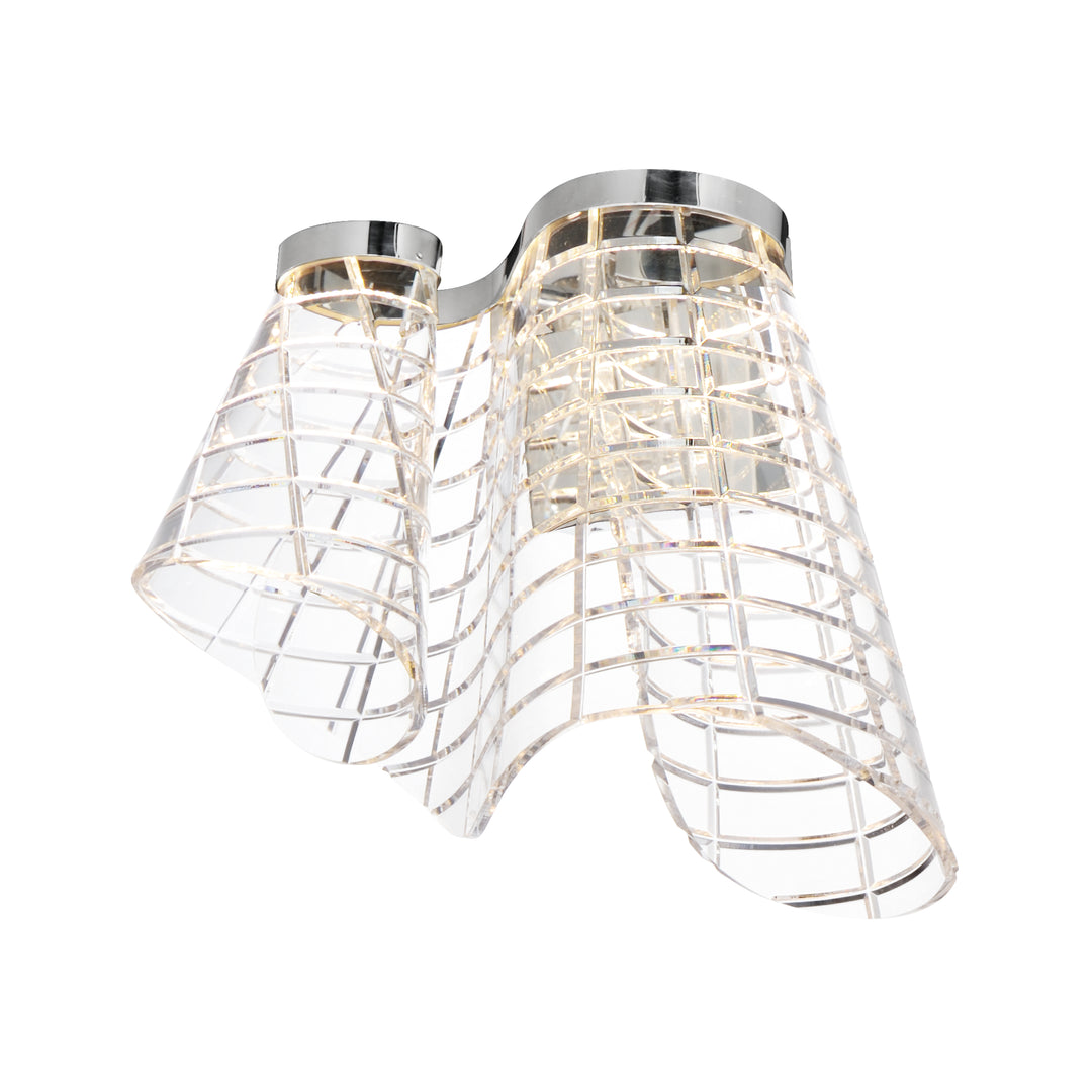 Tartan - LED Wall Sconce in Polished Chrome by ET2 Lighting