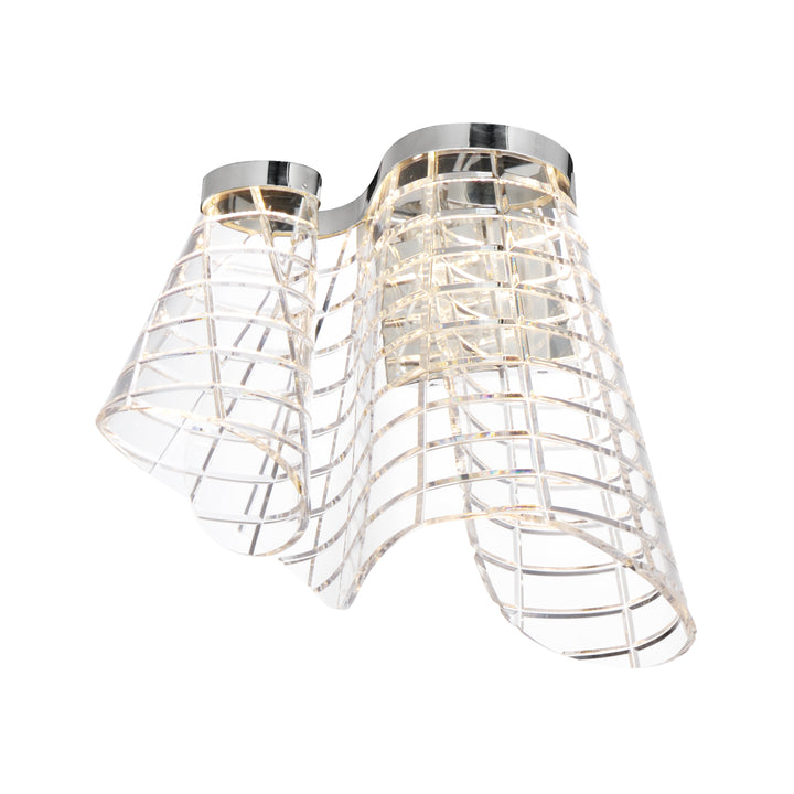 Tartan - LED Wall Sconce in Polished Chrome by ET2 Lighting