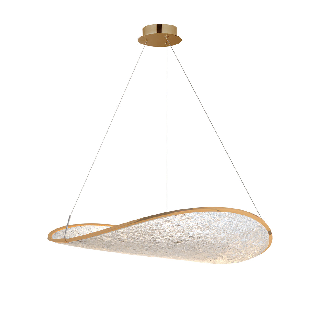 Moonscapes - LED Pendant in Brushed Champagne by ET2 Lighting