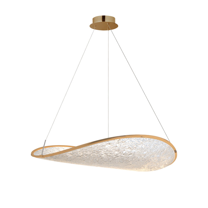 Moonscapes - LED Pendant in Brushed Champagne by ET2 Lighting