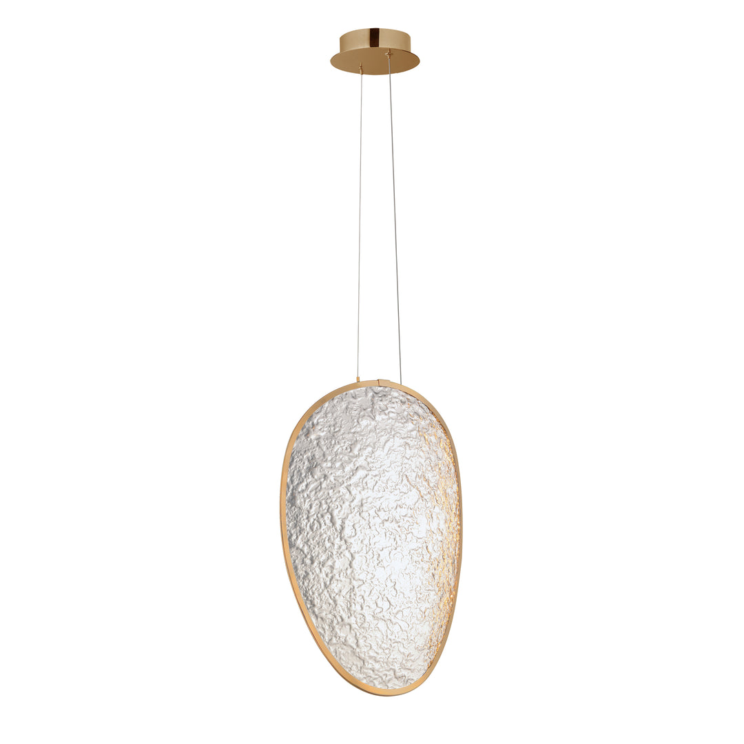 Moonscapes - LED Pendant in Brushed Champagne by ET2 Lighting