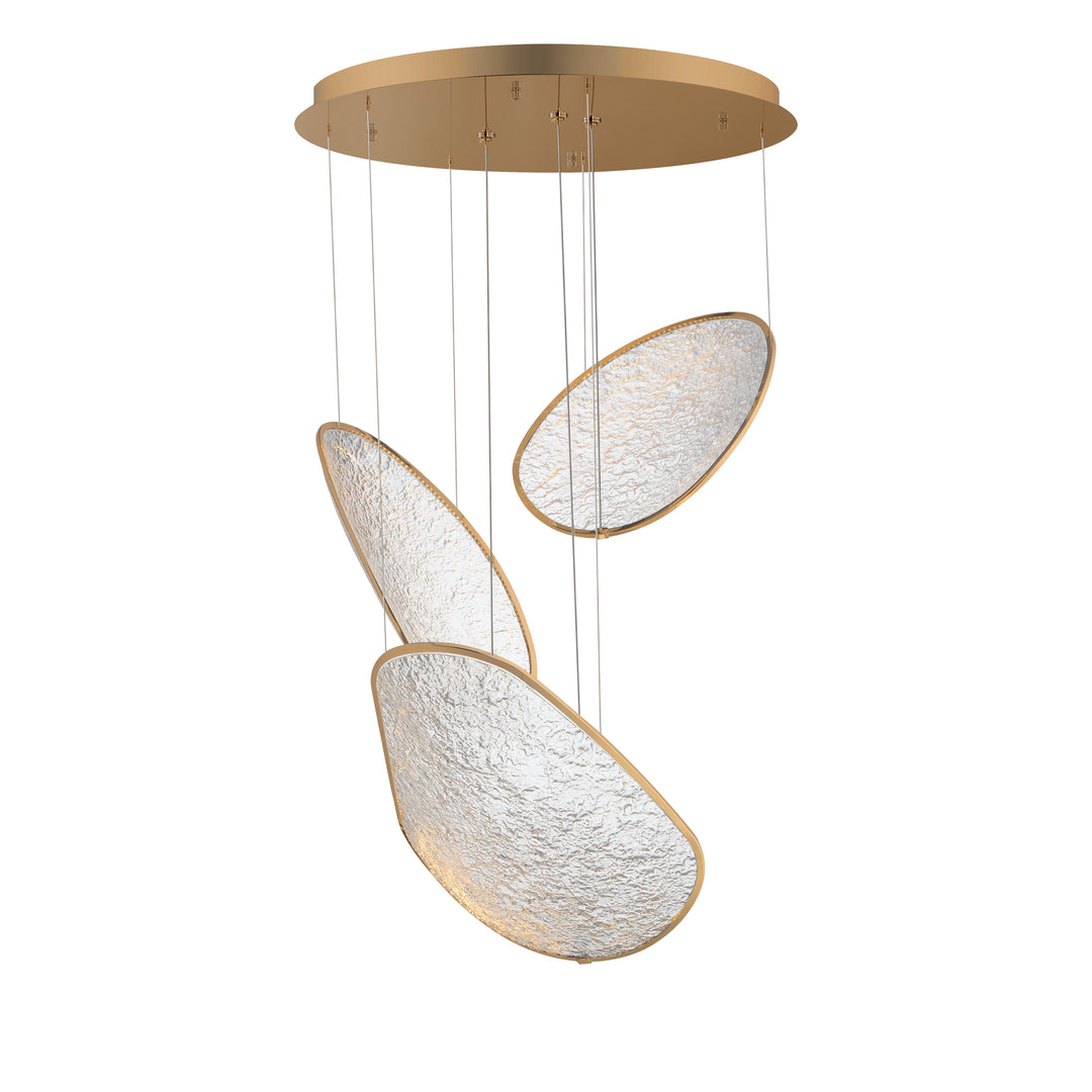 Moonscapes - LED Pendant in Brushed Champagne by ET2 Lighting