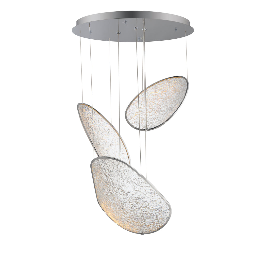 Moonscapes - LED Pendant in Polished Chrome by ET2 Lighting