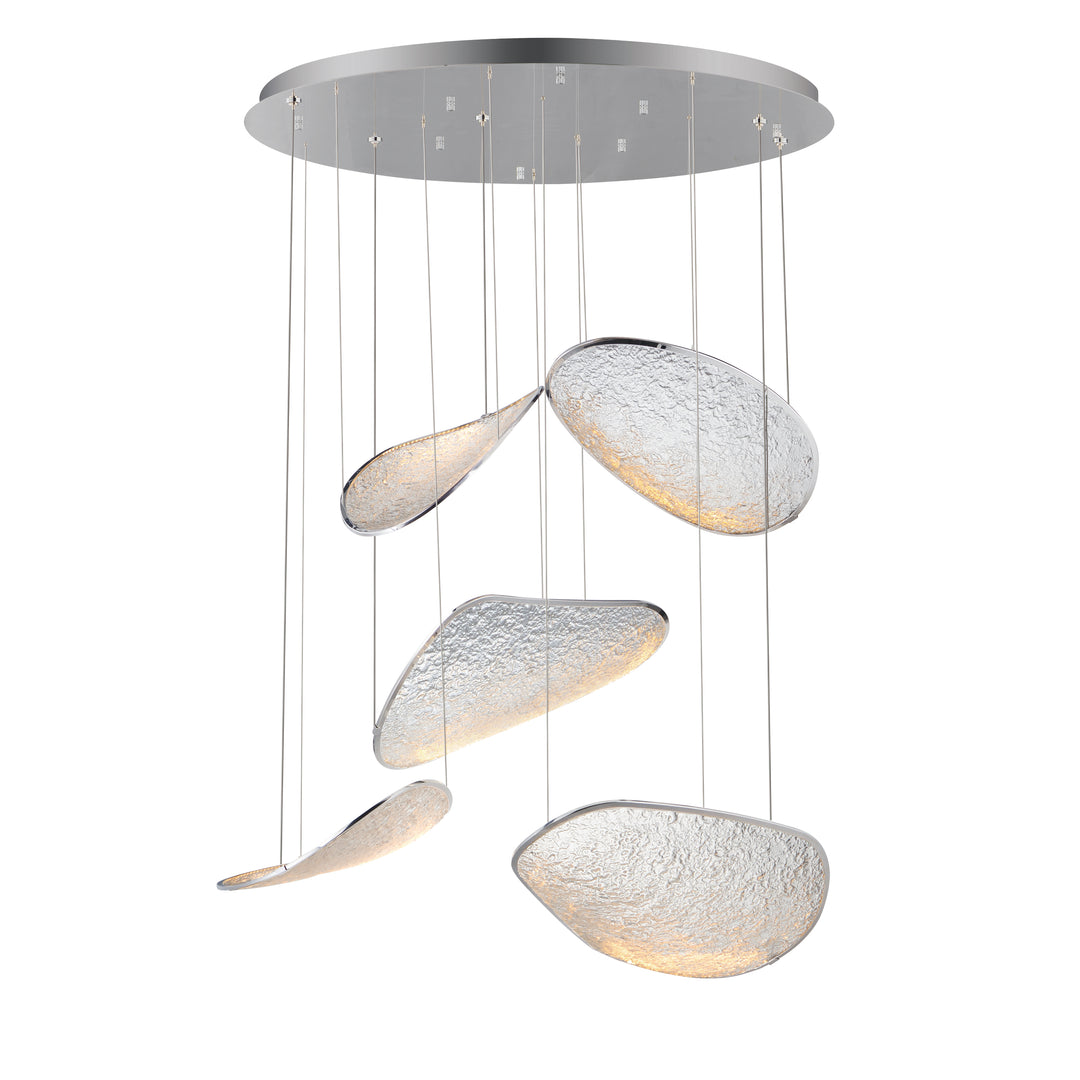 Moonscapes - LED Pendant in Polished Chrome by ET2 Lighting