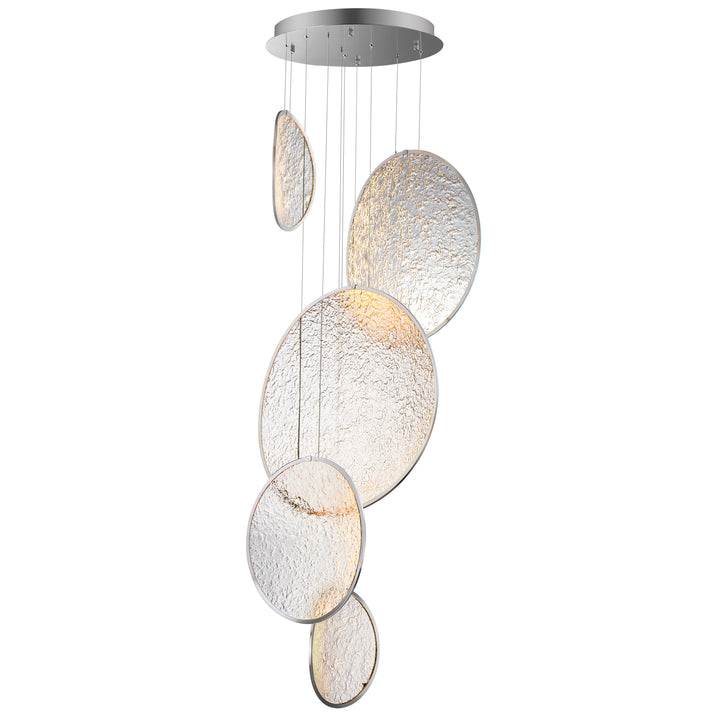 Moonscapes - LED Pendant in Polished Chrome by ET2 Lighting