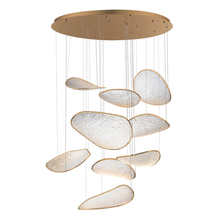 Moonscapes - LED Pendant in Brushed Champagne by ET2 Lighting