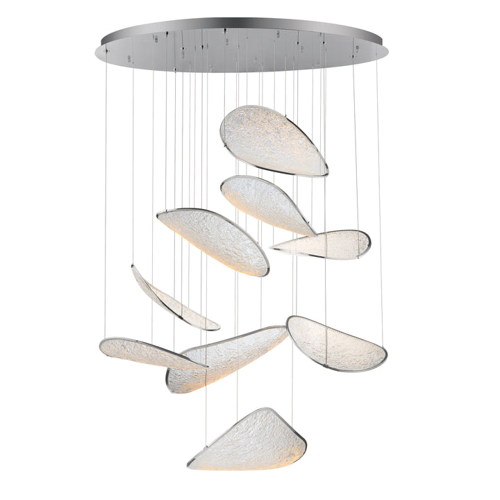 Moonscapes - LED Pendant in Polished Chrome by ET2 Lighting