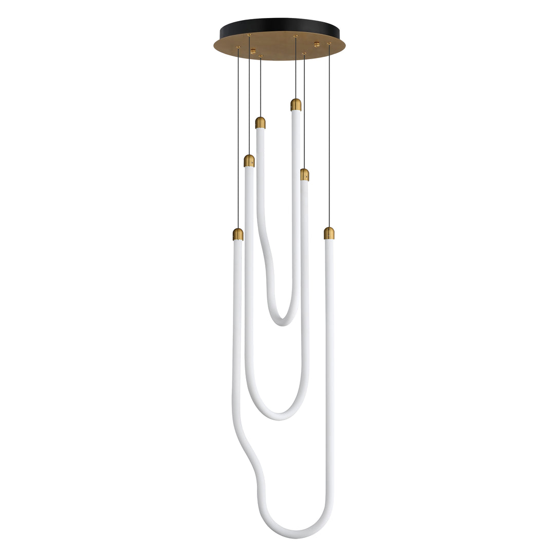 Soleil - LED Pendant in Natural Aged Brass by ET2 Lighting