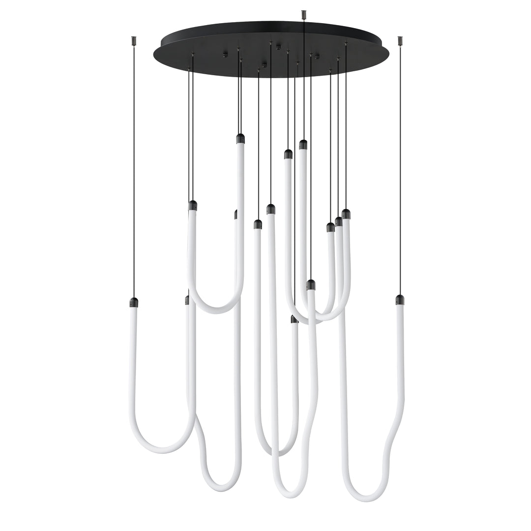 Soleil - LED Pendant in Black by ET2 Lighting