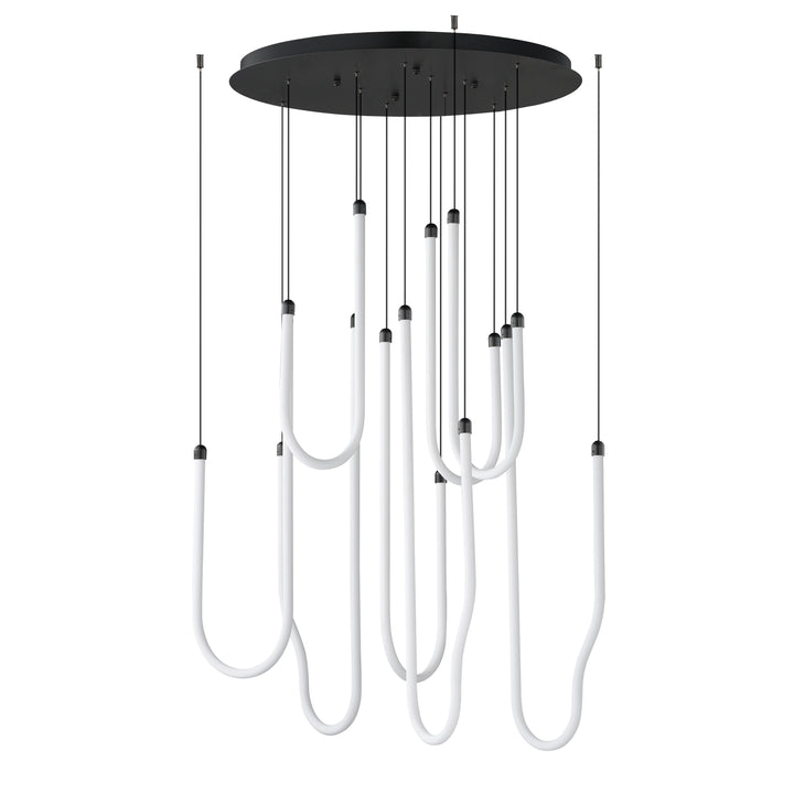 Soleil - LED Pendant in Black by ET2 Lighting