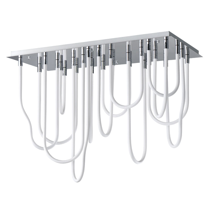 Soleil - 14-Light LED Square Flush Mount in Polished Chrome by ET2 Lighting