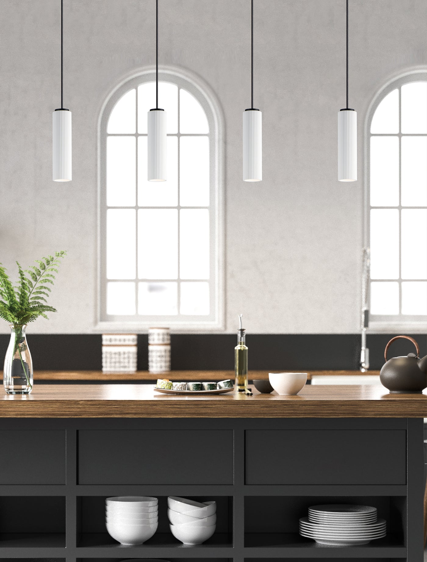 Pleat - LED Plaster Pendant