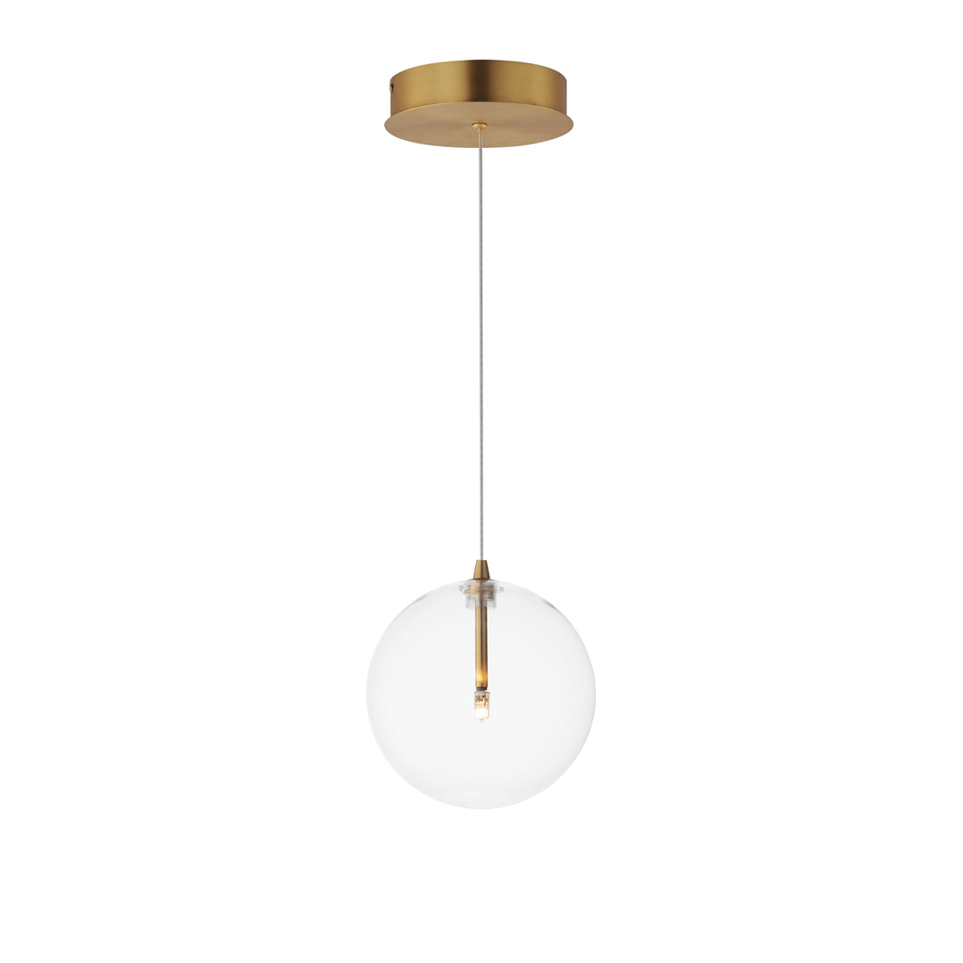 Global - LED Pendant in Natural Aged Brass by ET2 Lighting
