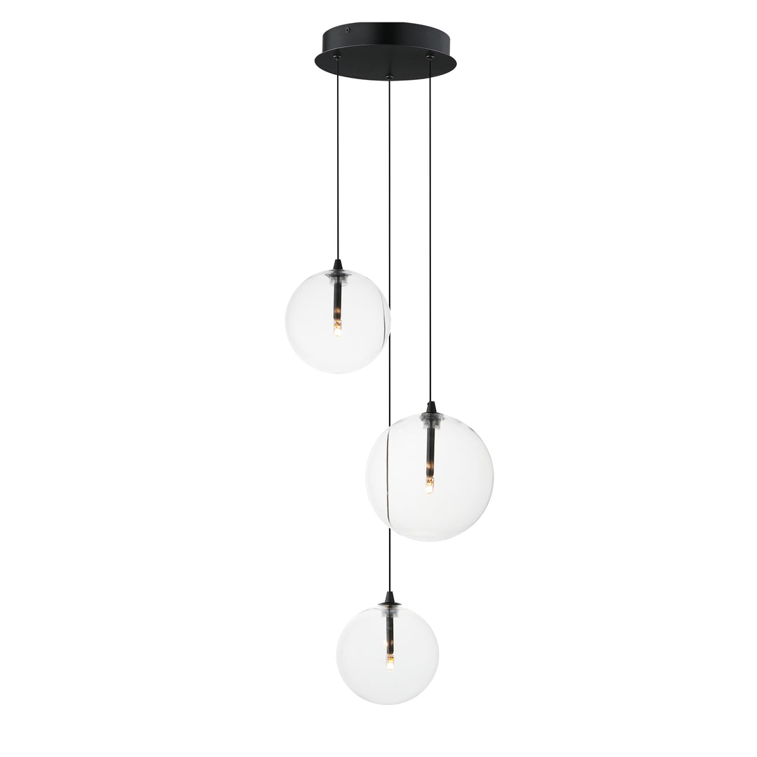 Global - LED Pendant in Black by ET2 Lighting